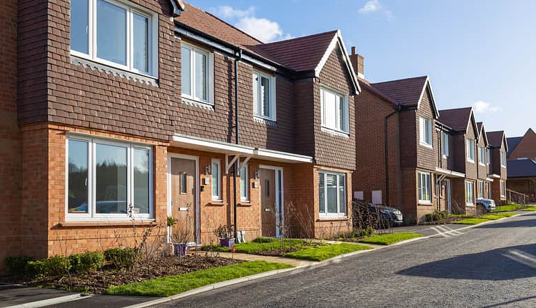 New houses at Bellway’s Admiral Park development in Tongham