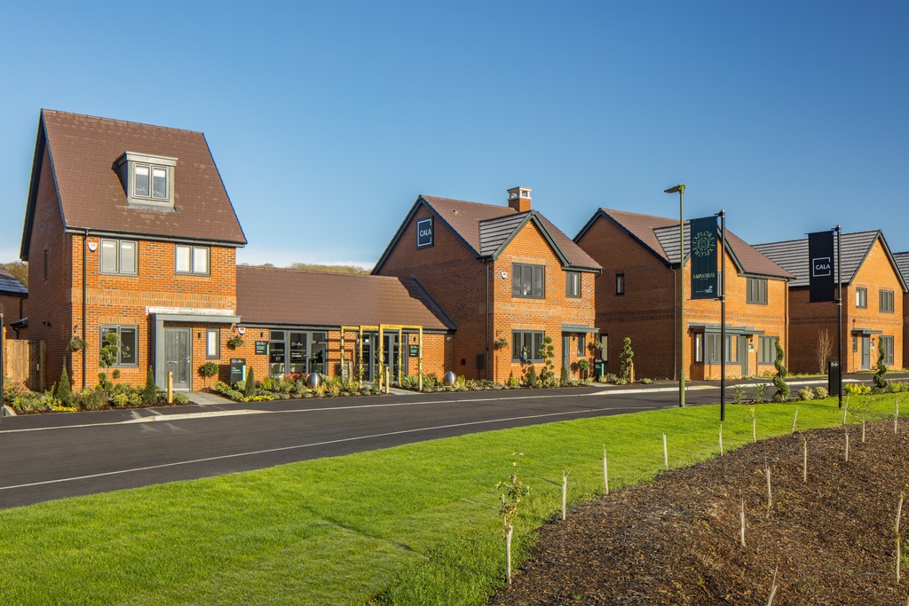 Street photograph of Cala homes at Furzefield, Mowbray Village